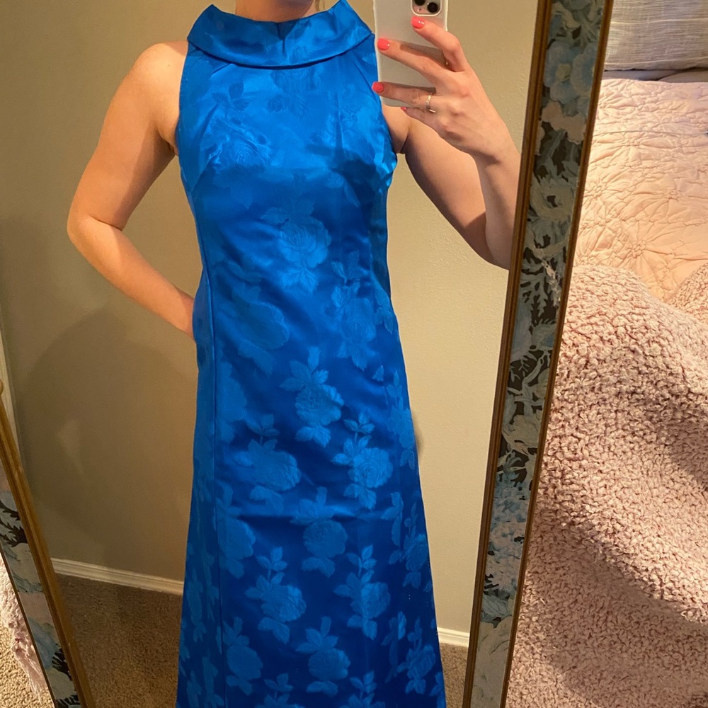 Vintage floor length sleeveless dress